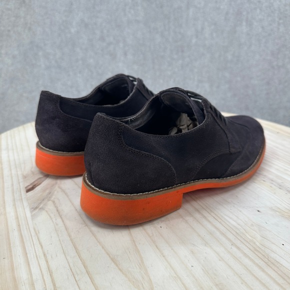 Cole Haan Air Franklin Saddle Wingtip Suede Oxford 11.5 Suede Orange Outsole main image 9